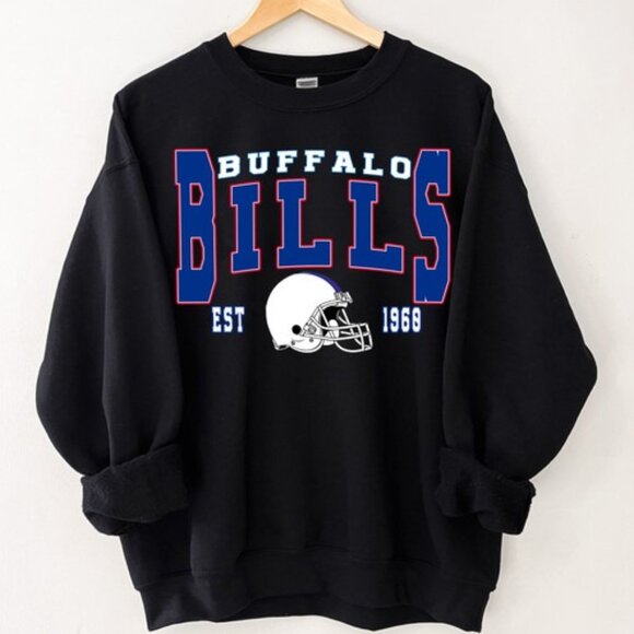 Buffalo Bills NFL Football Team Logo Sweatshirt Unisex Fan Winter Apparel 91 - Picture 1 of 5